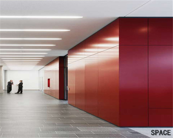 惠东挂板隔断墙，金属挂板隔断